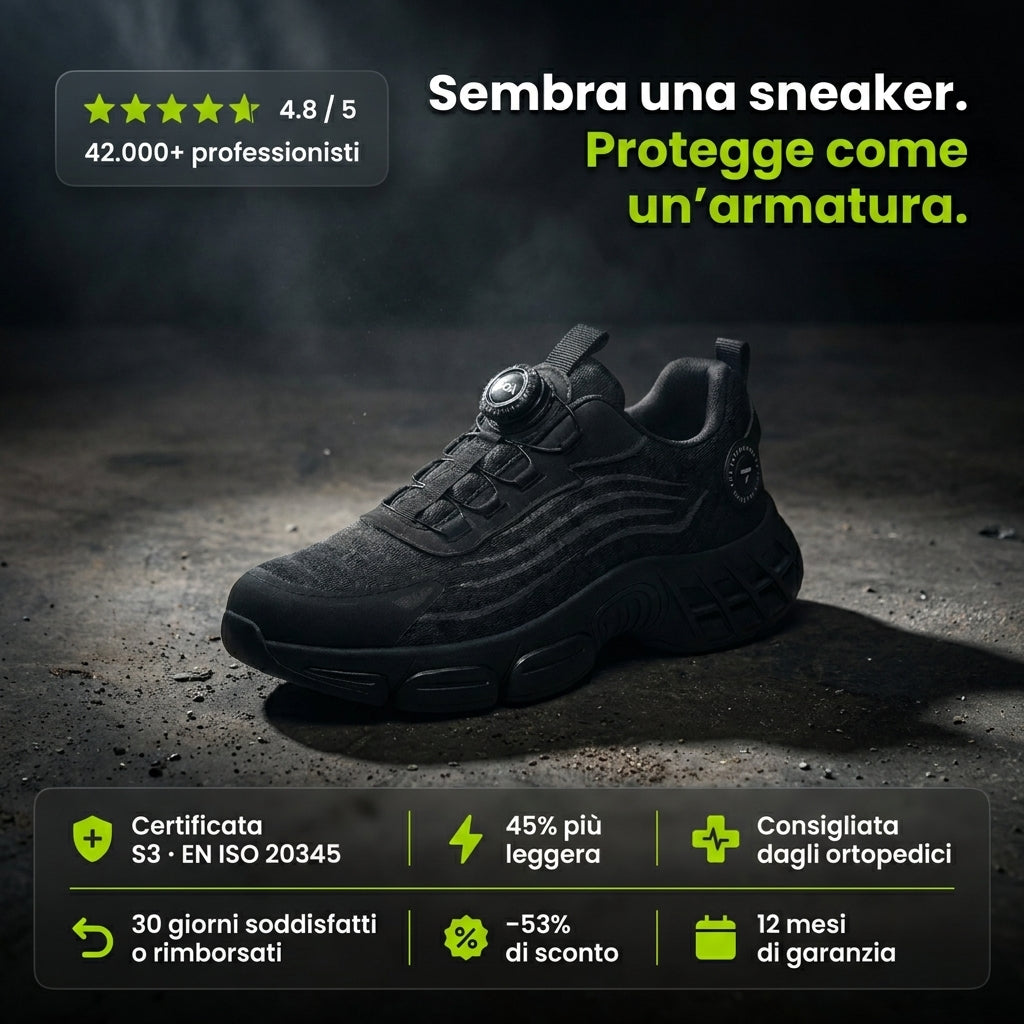 Noblivo® PROTEZIONE S3 Pro — Sicurezza & Comfort per Tutto il Giorno