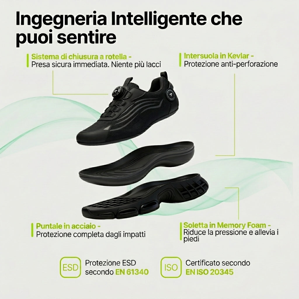 Noblivo® PROTEZIONE S3 Pro — Sicurezza & Comfort per Tutto il Giorno